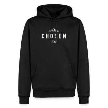Auserwählte 1. Petrus 2:9 Christliches Zitat - Männer Premium Bio Hoodie - Schwarz - Vorne - Nico (187cm)