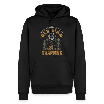 Fallenstellen Jagd Fallensteller - Männer Premium Bio Hoodie - Schwarz - Vorne - Nico (187cm)