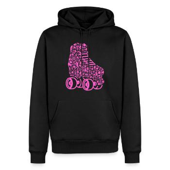 Patins à roulettes Patins à roulettes Femmes Filles Patins à roulettes - Sweat à capuche Premium bio Homme - noir - Devant - Nico (187cm)