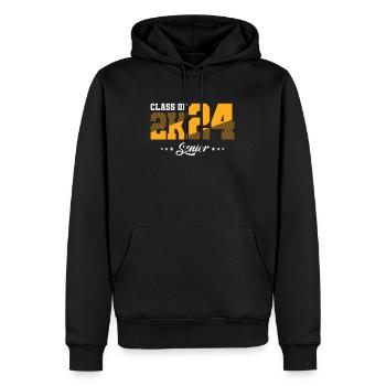 Class Of 2024 Senior - Graduation 2024 - Men’s Premium Organic Hoodie - black - Front - Nico (187cm)