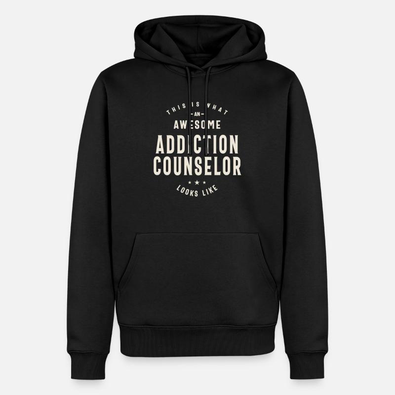 Beruf Suchtberater Beruf - Männer Premium Bio Hoodie - Schwarz