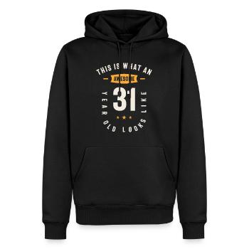 This is What an Awesome 31 Years Old Looks Like - Men’s Premium Organic Hoodie - black - Front - Nico (187cm)