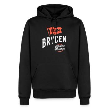 Team Brycen Lebenslanges Mitglied - Männer Premium Bio Hoodie - Schwarz - Vorne - Nico (187cm)