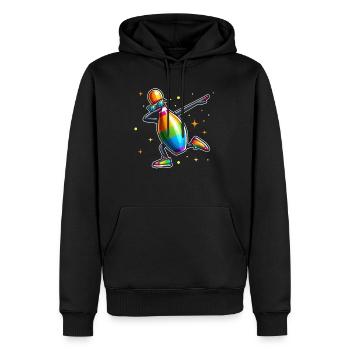 Bowling Pin Dabbing Sunglasses Bowler Player - Männer Premium Bio Hoodie - Schwarz - Vorne - Nico (187cm)