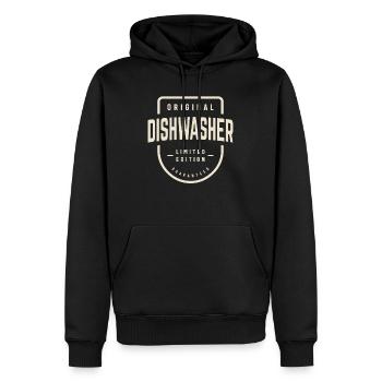 Style classique pour lave-vaisselle - Sweat à capuche Premium bio Homme - noir - Devant - Nico (187cm)