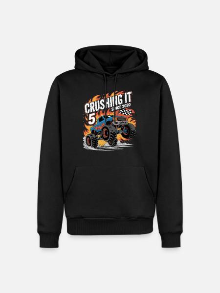 5. Geburtstag Monstertruck – Crushing It 2020 - Herre Premium økologisk hoodie - sort