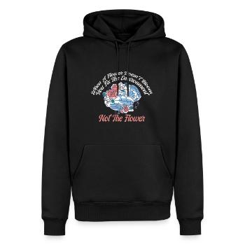 Reparieren Sie die Umwelt, nicht die Blume - Männer Premium Bio Hoodie - Schwarz - Vorne - Nico (187cm)