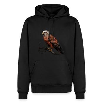 Red Milan Bird Bird of Prey - Men’s Premium Organic Hoodie - black - Front - Nico (187cm)