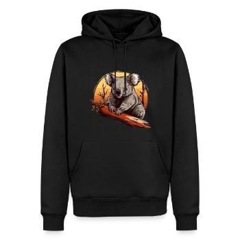 Koala Niedlicher Koalabär Baby - Männer Premium Bio Hoodie - Schwarz - Vorne - Nico (187cm)