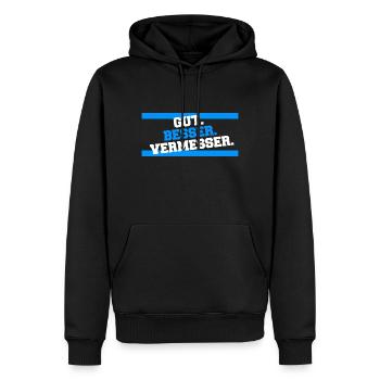 Gut Besser Vermesser Vermessungsingenieur Spruch - Männer Premium Bio Hoodie - Schwarz - Vorne - Nico (187cm)