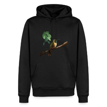 Colibri Oiseau Nature Nature Nature - Sweat à capuche Premium bio Homme - noir - Devant - Nico (187cm)