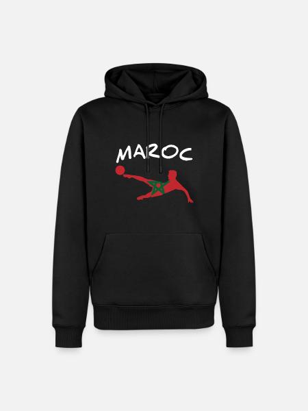 Morocco Football 2022 - Men’s Premium Organic Hoodie - black