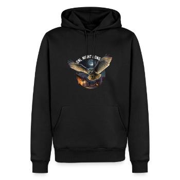 Owl Night Long Night Owl Owl Night Service - Men’s Premium Organic Hoodie - black - Front - Nico (187cm)