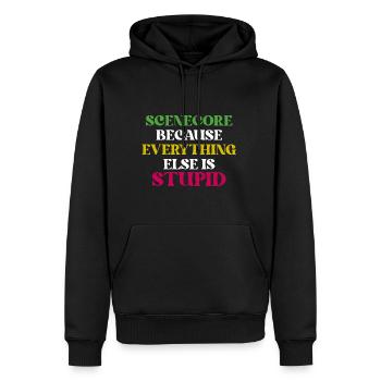 Scenecore Retro Emo Alternative Girl - Sweat à capuche Premium bio Homme - noir - Devant - Nico (187cm)
