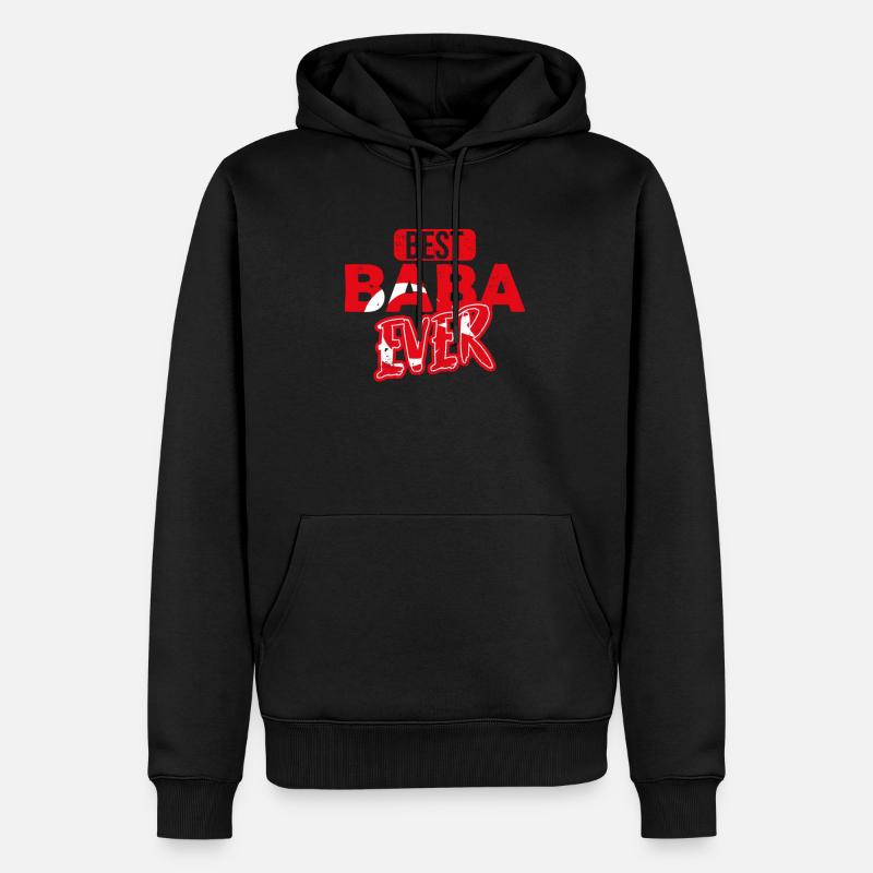 Meilleur Baba Jamais Père Turc - Sweat à capuche Premium bio Homme - noir