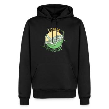 Stick Insekt Bug Liebhaber Entemologie Phasmatodea - Männer Premium Bio Hoodie - Schwarz - Vorne - Nico (187cm)