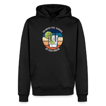 Ein Abend Ohne Alkohol Ist Ginlos Funny Gin Saying - Männer Premium Bio Hoodie - Schwarz - Vorne - Nico (187cm)