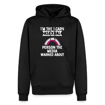 Ace Pride Mois LGBT Cadeau Drôle Asexuel - Sweat à capuche Premium bio Homme - noir - Devant - Nico (187cm)