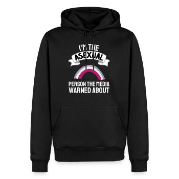 Ace Pride Month Lustiges Geschenk LGBT Asexuell - Männer Premium Bio Hoodie - Schwarz - Vorne - Nico (187cm)
