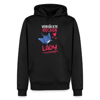 Rochen Lady Frauen Ozean Tier Geschenk Mantarochen - Männer Premium Bio Hoodie - Schwarz - Vorne - Nico (187cm)