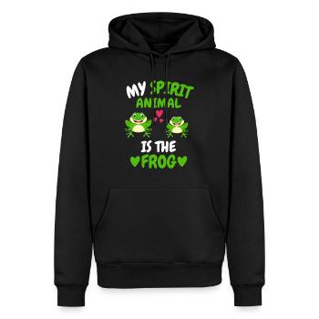 Toads Animal Lovers Amphibians Gift Frog - Men’s Premium Organic Hoodie - black - Front - Nico (187cm)