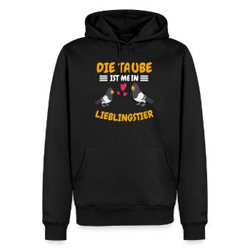 Vogel Lieblingstier Taubenrennen Geschenk Taube - Männer Premium Bio Hoodie - Schwarz - Vorne - Nico (187cm)
