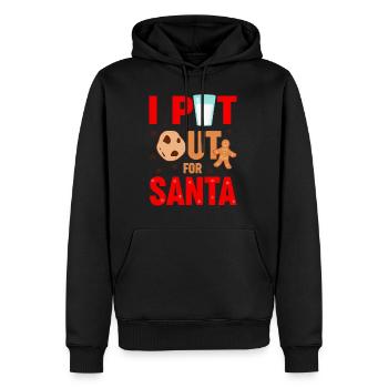 Ich habe für den Weihnachtsmann Weihnachten herausgebracht - Männer Premium Bio Hoodie - Schwarz - Vorne - Nico (187cm)