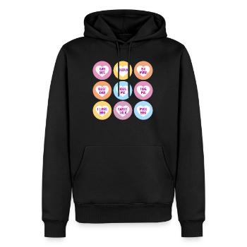 Sag ja nein vielleicht Optionen Erstes Date - Männer Premium Bio Hoodie - Schwarz - Vorne - Nico (187cm)
