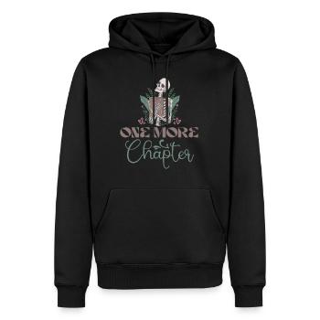 Just One More Chapter Book Worm Saying - Men’s Premium Organic Hoodie - black - Front - Nico (187cm)