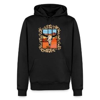 Country Cow girl Texas Oklahoma Rodeo - Männer Premium Bio Hoodie - Schwarz - Vorne - Nico (187cm)