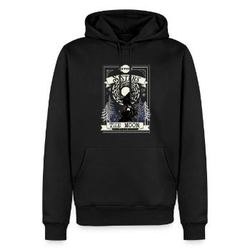 Tarot inspired Witch design - Men’s Premium Organic Hoodie - black - Front - Nico (187cm)
