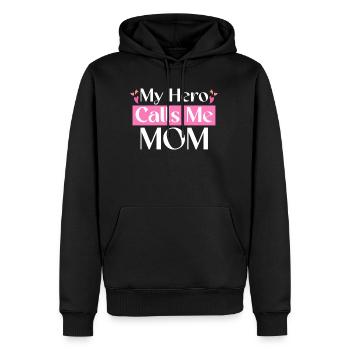 Mom Hero Squad Mom Life Superheldin - Männer Premium Bio Hoodie - Schwarz - Vorne - Nico (187cm)