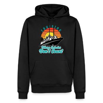Vacances d’été en bateau de croisière Calories en famille - Sweat à capuche Premium bio Homme - noir - Devant - Nico (187cm)