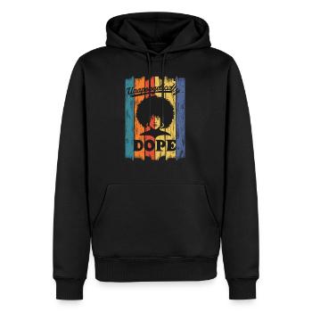 Afroamerikaner kompromisslos stärken - Männer Premium Bio Hoodie - Schwarz - Vorne - Nico (187cm)