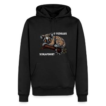lemur Lemur Katta Madagaskar Offizielles Schlafshi - Männer Premium Bio Hoodie - Schwarz - Vorne - Nico (187cm)