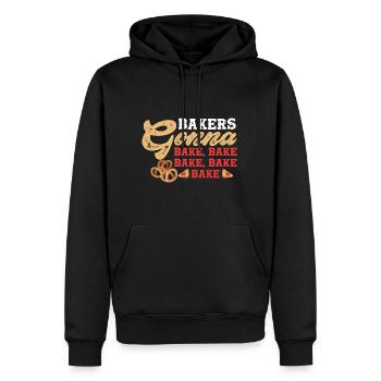 Bakers Gonna Bake Bake Bake Bake Bake - Men’s Premium Organic Hoodie - black - Front - Nico (187cm)