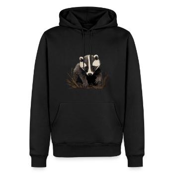 Bébé Stinktier Skunk - Sweat à capuche Premium bio Homme - noir - Devant - Nico (187cm)