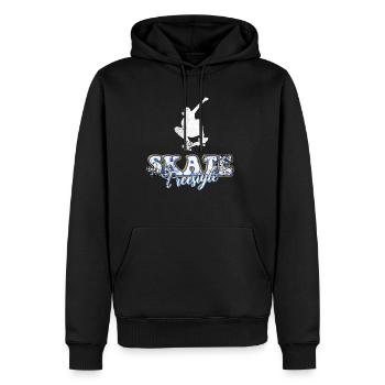 Skateboard Freestyle - Männer Premium Bio Hoodie - Schwarz - Vorne - Nico (187cm)