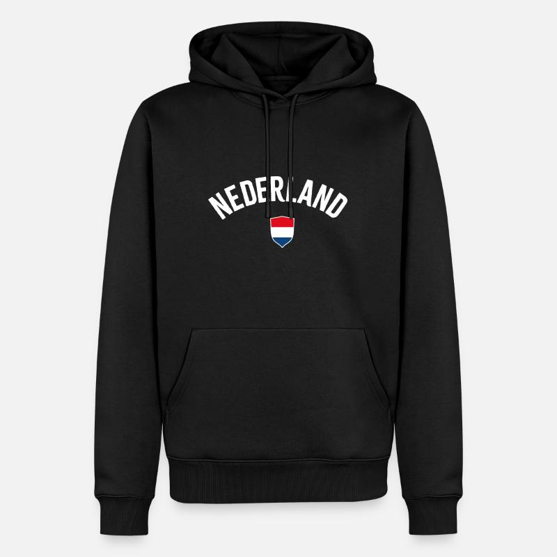 Nederland - Sweat à capuche Premium bio Homme - noir