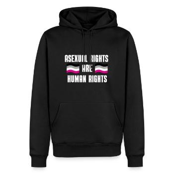 Asexuell Flagge Ace Pride Geschenk LGBT Asexuell - Männer Premium Bio Hoodie - Schwarz - Vorne - Nico (187cm)