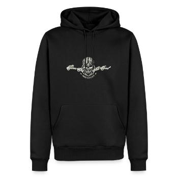 True Cyclist - brûler les graisses pas le carburant - Sweat à capuche Premium bio Homme - noir - Devant - Nico (187cm)