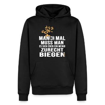 BONSAI drahten Bonsaidraht Yamadori Bonsaiform - Männer Premium Bio Hoodie - Schwarz - Vorne - Nico (187cm)