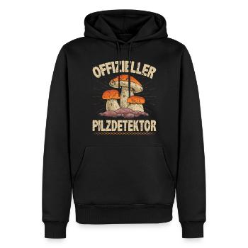Pilzsammler Pilze Sammeln Männer Steinpilz - Männer Premium Bio Hoodie - Schwarz - Vorne - Nico (187cm)