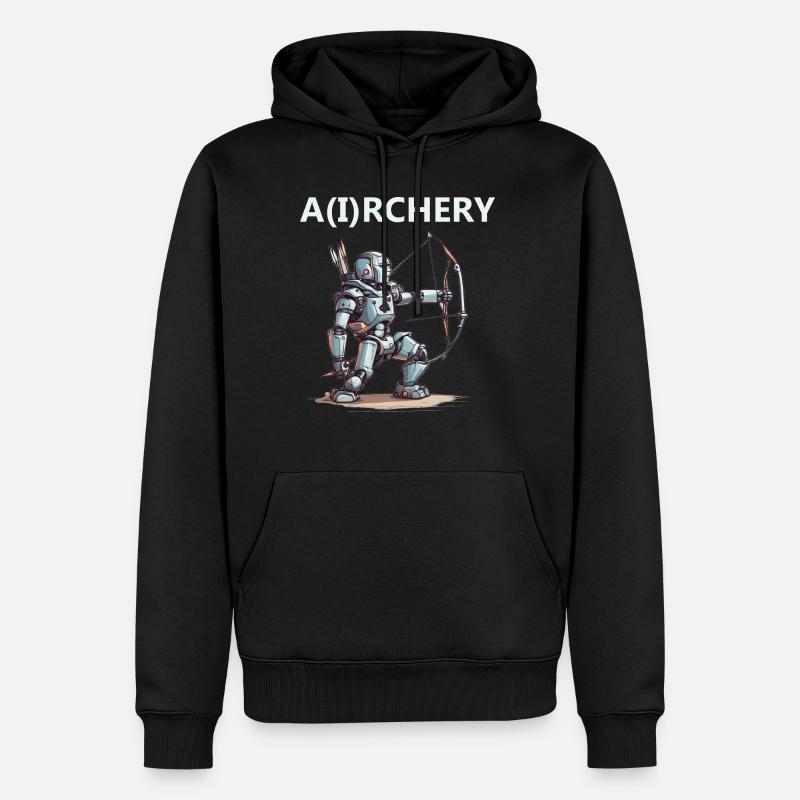 Bogenschütze - Männer Premium Bio Hoodie - Schwarz
