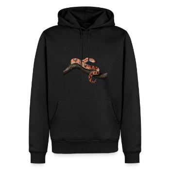 Kornnatter Schlange Nattern Terrarium - Männer Premium Bio Hoodie - Schwarz - Vorne - Nico (187cm)
