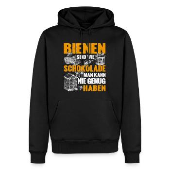 Nie genug Bienen leidenschaftlicher Imker Imkerei - Männer Premium Bio Hoodie - Schwarz - Vorne - Nico (187cm)