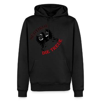 Fidélité au Tyrol du Sud - Sweat à capuche Premium bio Homme - noir - Devant - Nico (187cm)