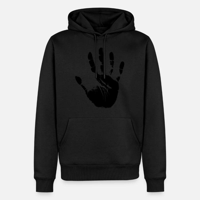 Hand - Männer Premium Bio Hoodie - undefined