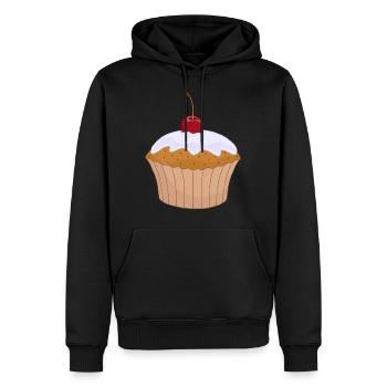 petit gâteau muffins bakery67 de cuisson gâteau gâteau - Sweat à capuche Premium bio Homme - noir - Devant - Nico (187cm)