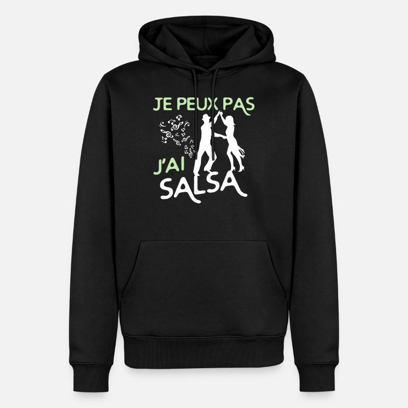 Danse Salsa - Sweat à capuche Premium bio Homme - noir